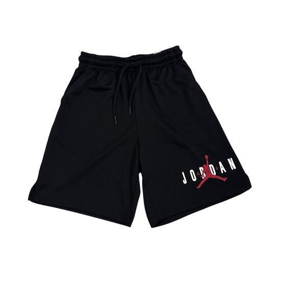 Nike Air Jordan Black Logo Athletic Shorts Size Medium (10/12) - Picture 1 of 2
